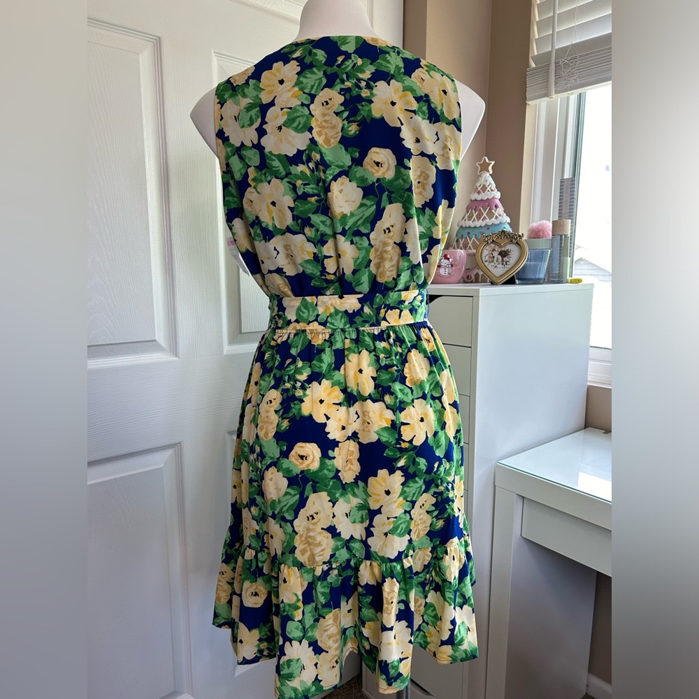 Sam Edelman Blue and Yellow Floral Dress - Picture 9 of 11